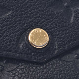路易威登Monogram Ampant Pochette Cré零钱包Noir M60633中性皮革硬币情况AB等级二手银存储
