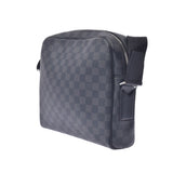 LOUIS VUITTON ルイヴィトン ダミエ グラフィット デイトンPM 黒/グレー N41408 メンズ ダミエグラフィットキャンバス ショルダーバッグ ABランク 中古 銀蔵