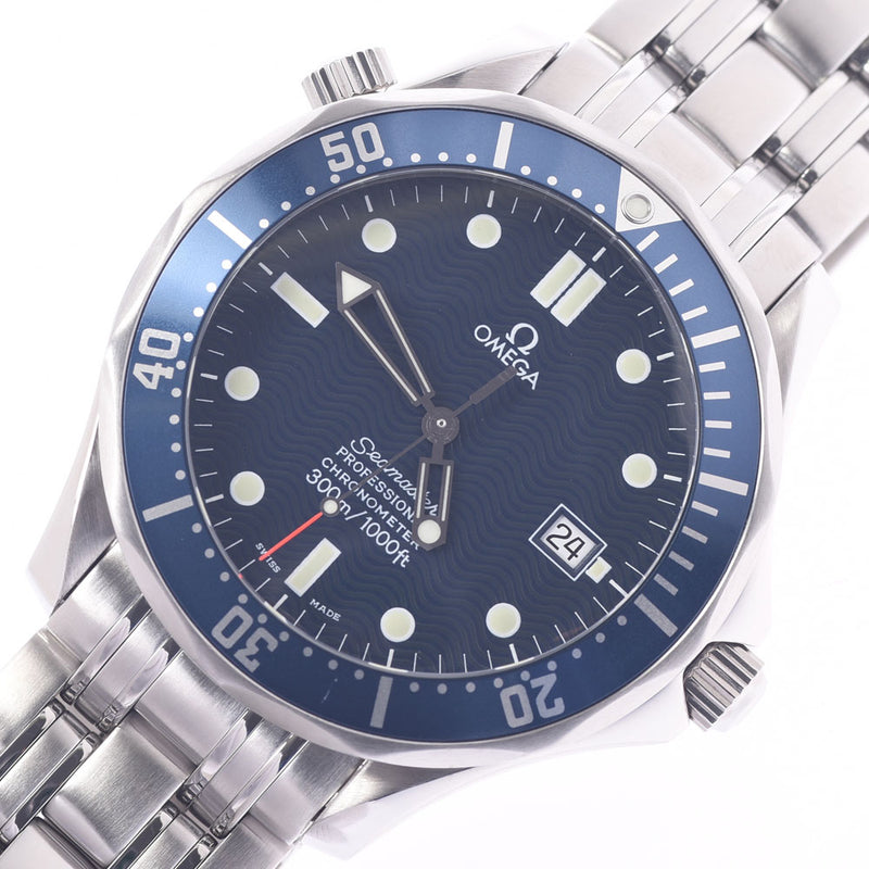 OMEGA Omega Seamaster Professional 2531.80 Men SS Watch Automatic Current Navy Shape A-Rank Used Silgrin