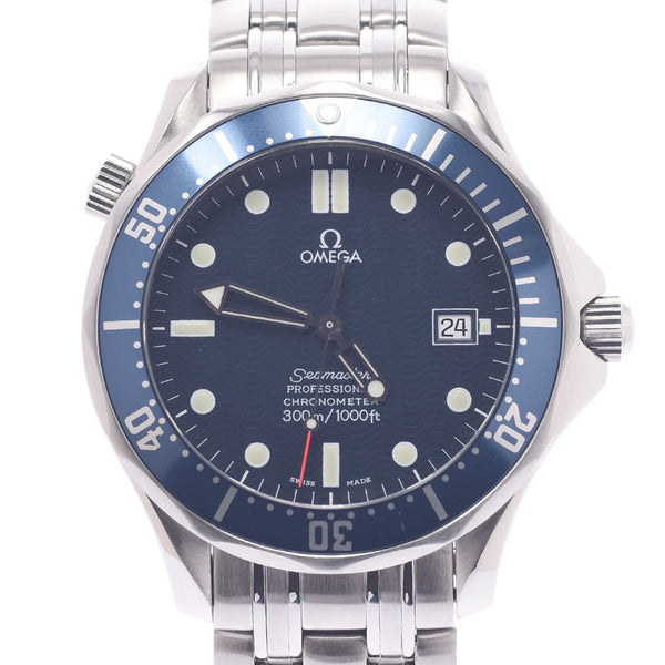 OMEGA Omega Seamaster Professional 2531.80 Men SS Watch Automatic Current Navy Shape A-Rank Used Silgrin