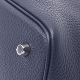 Hermes Hermes Picon Lock MM Blue Nui Silver Bracket D Engraved (around 2019) Ladies Triyo Clemance Handbag Unused Silgrin