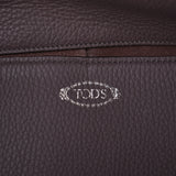 TOD’S トッズ グレーパープル系 ユニセックス カーフ トートバッグ ABランク 中古 銀蔵