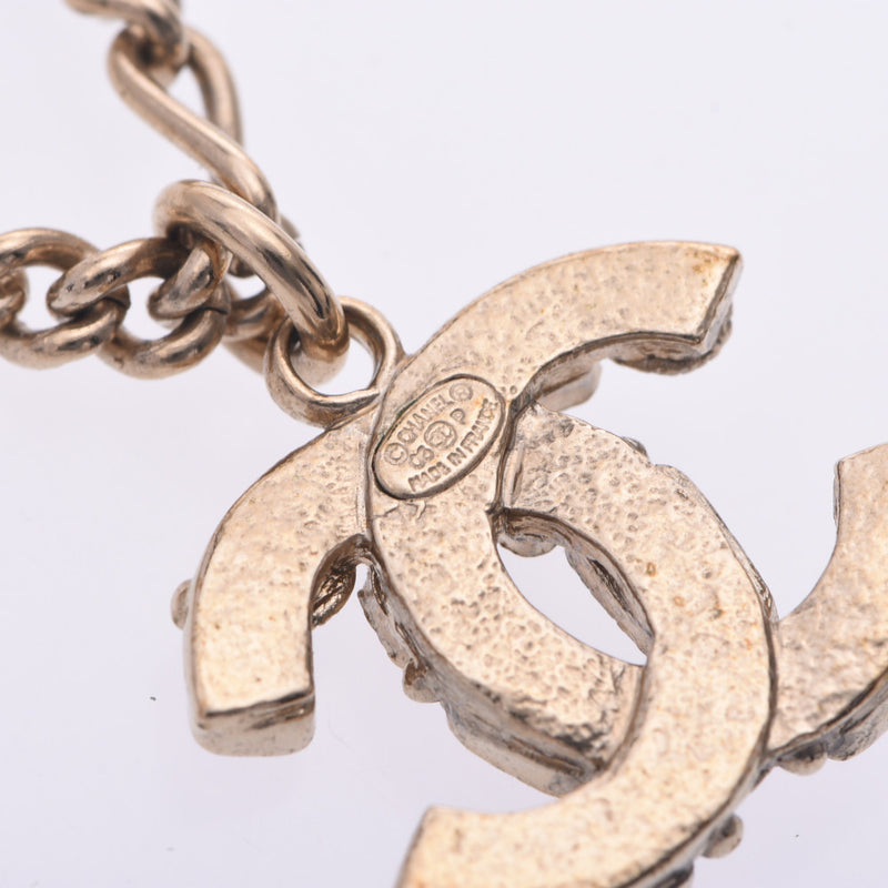 CHANEL Chanel Cocomark, 2006, model Ladies GP/ Carstone Stone necklace, AB, rank used silver rag.