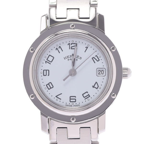 Hermes Hermes Clipper CL4.210 Ladies SS Watch Quartz Thin Base A Rank A-Rank Used Sinkjo