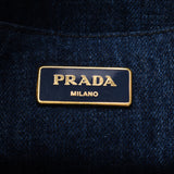 PRADA, Prada, Canapa, Blue B1877B, Ladies, Denim, Tot, AB, AB, Class Used, Silver.