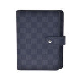 路易威登路易威登Damier Graphit议程MM黑色/灰色R20242男士Dumier Graphit Canvas笔记本封面新Sanko
