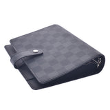 路易威登路易威登Damier Graphit议程MM黑色/灰色R20242男士Dumier Graphit Canvas笔记本封面新Sanko