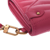 Louis Vuitton Louis Vuitton New Wave Long Wallet Freesia M63820 Women's Leather Long Wallet AB Rank Used Silgrin