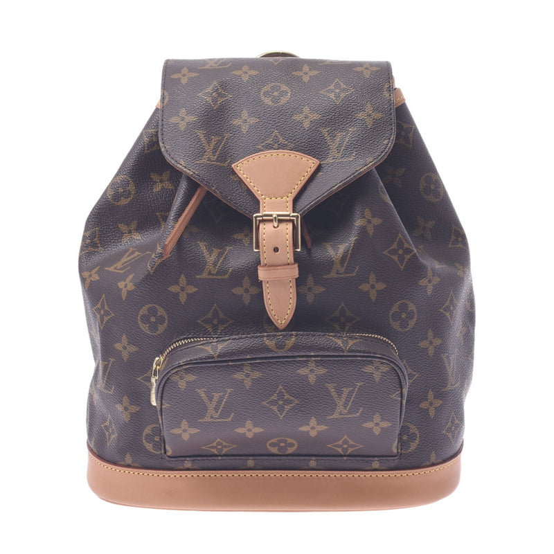 LOUIS VUITTON ルイヴィトン モノグラム モンスリ ブラウン M51136 レディース モノグラムキャンバス リュック・デイパック ABランク 中古 銀蔵