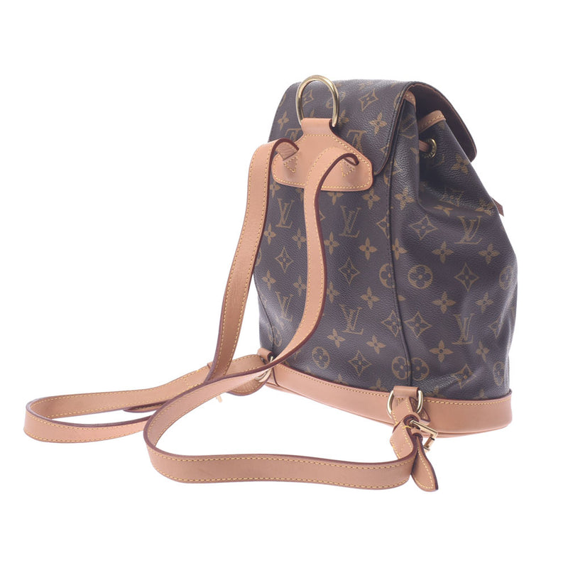 LOUIS VUITTON ルイヴィトン モノグラム モンスリ ブラウン M51136 レディース モノグラムキャンバス リュック・デイパック ABランク 中古 銀蔵