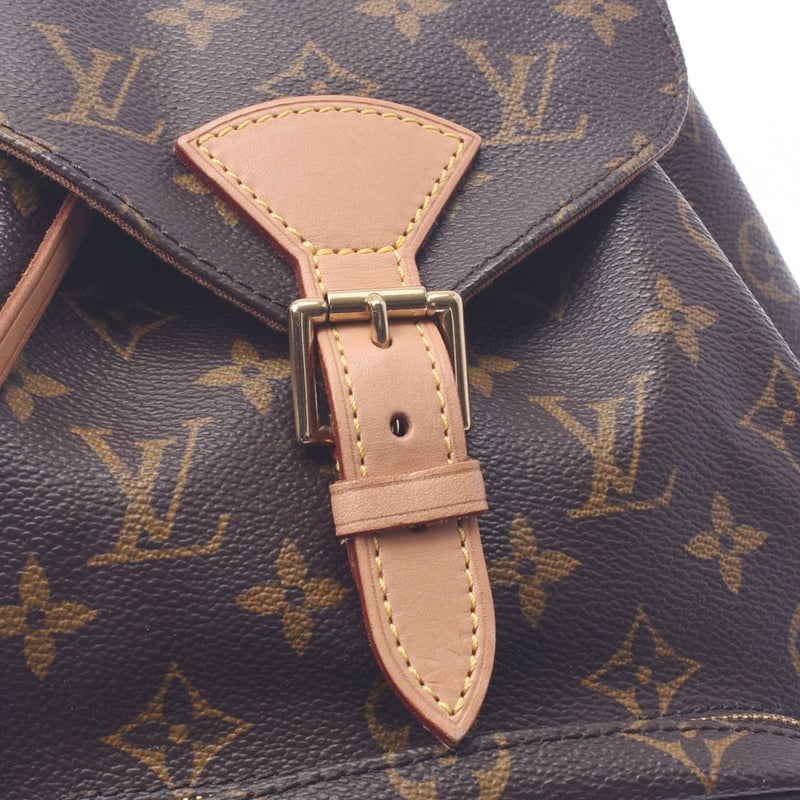 Louis Vuitton Louis Vuitton Monogram Monsuri Brown M51136 Women's Monogram Canvas Rucks Day Pack AB Rank Used Silgrin