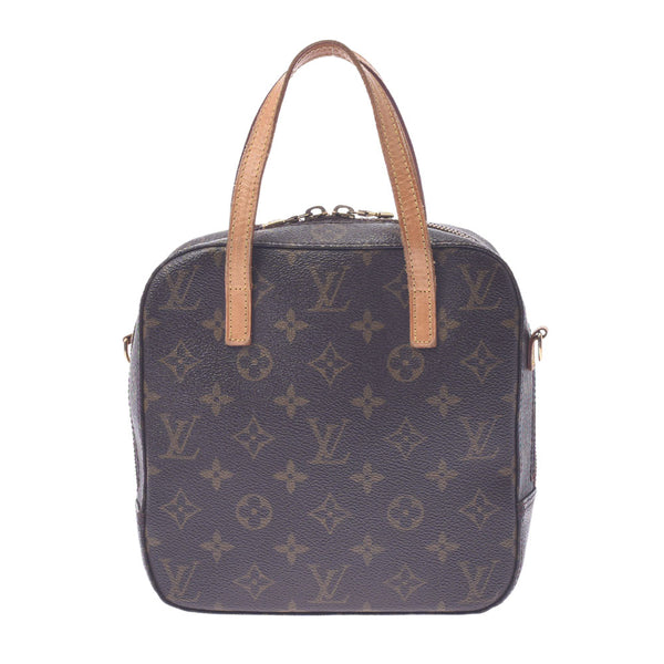 LOUIS VUITTON ルイヴィトン モノグラム スポンティーニ 2WAYバッグ ブラウン M47500 ユニセックス モノグラムキャンバス ハンドバッグ Bランク 中古 銀蔵