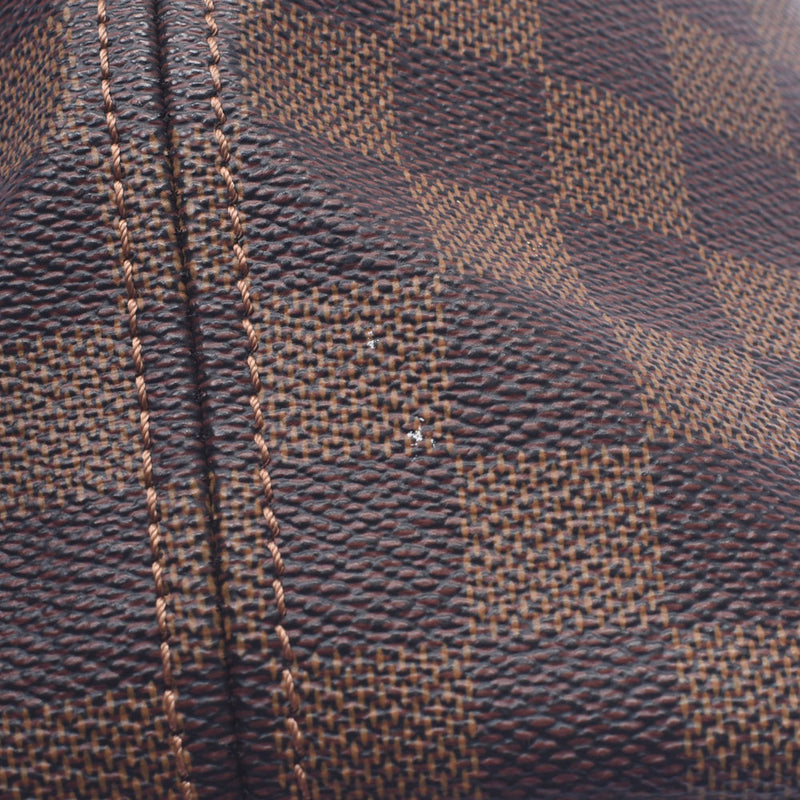 LOUIS VUITTON路易威登Damier Neverfull MM Old Brown N51105中性Damier帆布手提袋AB等级二手Ginzo