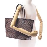 LOUIS VUITTON Louis Vuitton Damier Neverfull MM Old Brown N51105 Unisex Damier Canvas Tote Bag AB Rank Used Ginzo