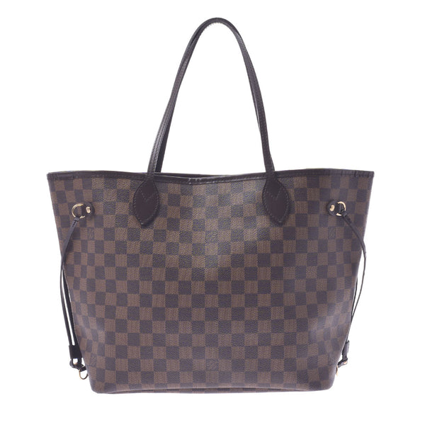 LOUIS VUITTON Louis Vuitton Damier Neverfull MM Old Brown N51105 Unisex Damier Canvas Tote Bag AB Rank Used Ginzo