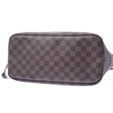 LOUIS VUITTON路易威登Damier Neverfull MM Old Brown N51105中性Damier帆布手提袋AB等级二手Ginzo