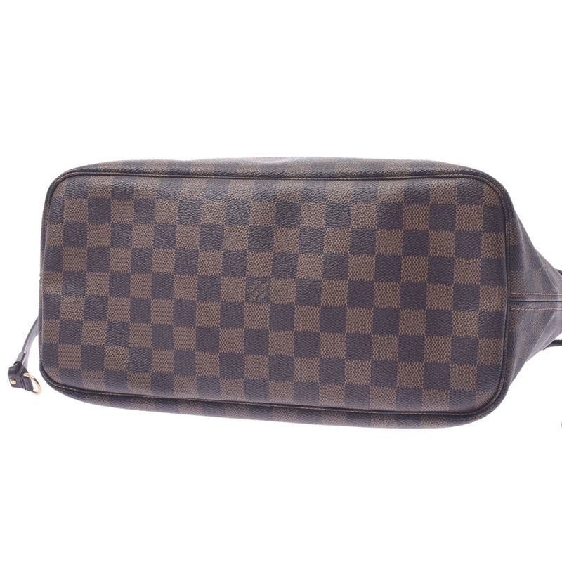 LOUIS VUITTON Louis Vuitton Damier Neverfull MM Old Brown N51105 Unisex Damier Canvas Tote Bag AB Rank Used Ginzo