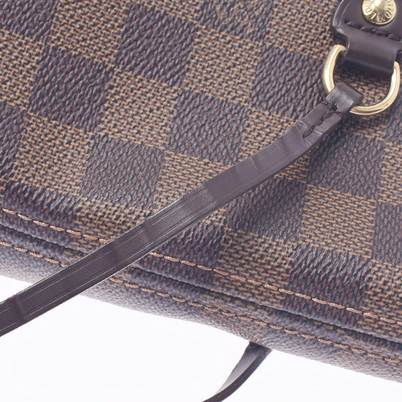 LOUIS VUITTON路易威登Damier Neverfull MM Old Brown N51105中性Damier帆布手提袋AB等级二手Ginzo