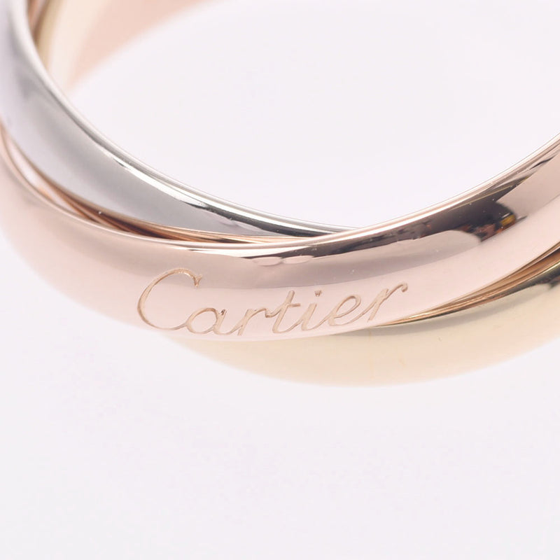 Cartier Cartier Trinity Ring Three Color # 54 14 14 Unisex K18 YG / WG / PG Ring / Ring A Rank Used Silgrin