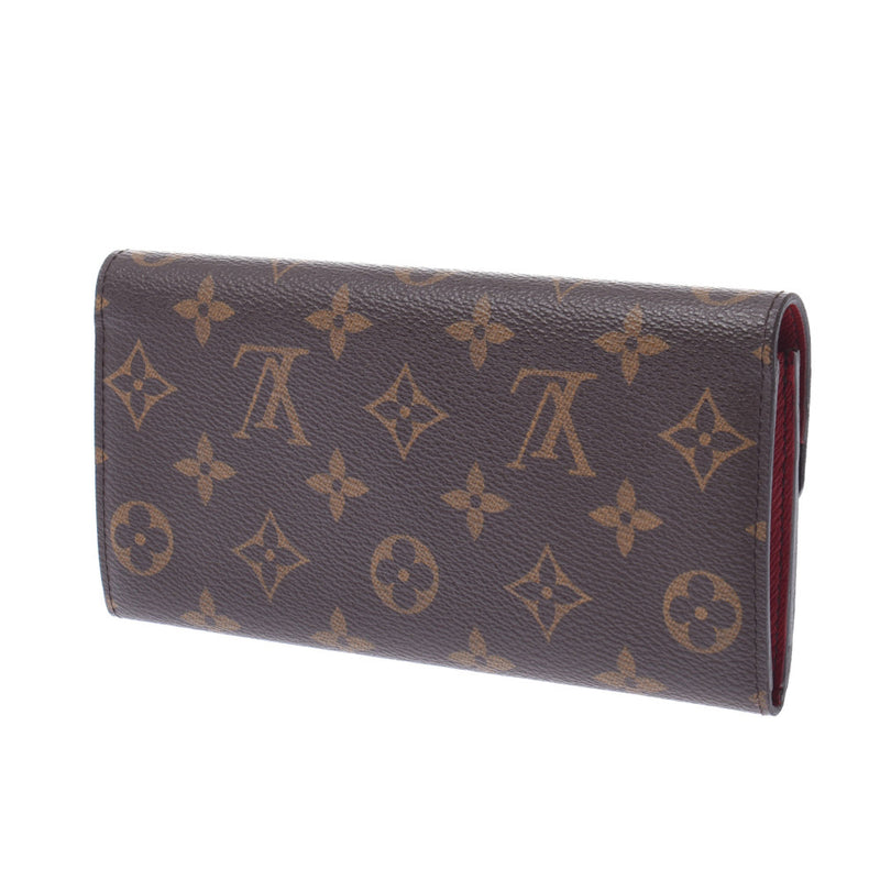 LOUIS VUITTON Louviton Monogram, Emily, e M60136, old Rouge, M60136, unsex, canvas, length, wallet, wallet, AB, Class used, silver.