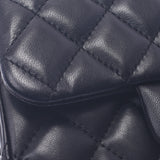 CHANEL Chanel minimer trasse chain shoulder bag black silver bracket Ladies Lamskin shoulder bag A rank used Silgrin