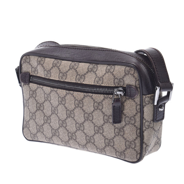 GUCCI Gucci Beige / Brown 162910 Unisex GG Sprim Canvas Leather Shoulder Bag B Rank Used Silgrin