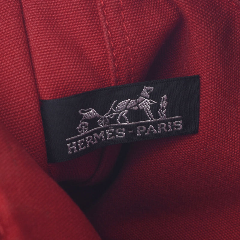 Hermes Hermes Deville PM red Unisex Canvas Tote Bag B