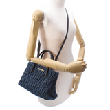 MIUMIU Miu Miu Materase 2WAY Blue / Black 5BG069 Ladies Denim Handbag B Rank Used Silgrin