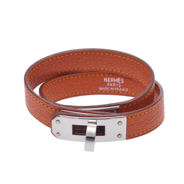 Hermes Hermes Kelly Bracelet Potylon Silver Bracket□F雕刻（2002年左右）女士S-Shable手链A-Rank使用Silgrin