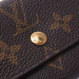 Louis Vuitton Louis Vuitton Monogro Porto Monopla Brown M61930男女皆宜的Monogram Canvas Coin Case A-Rank使用Silgrin