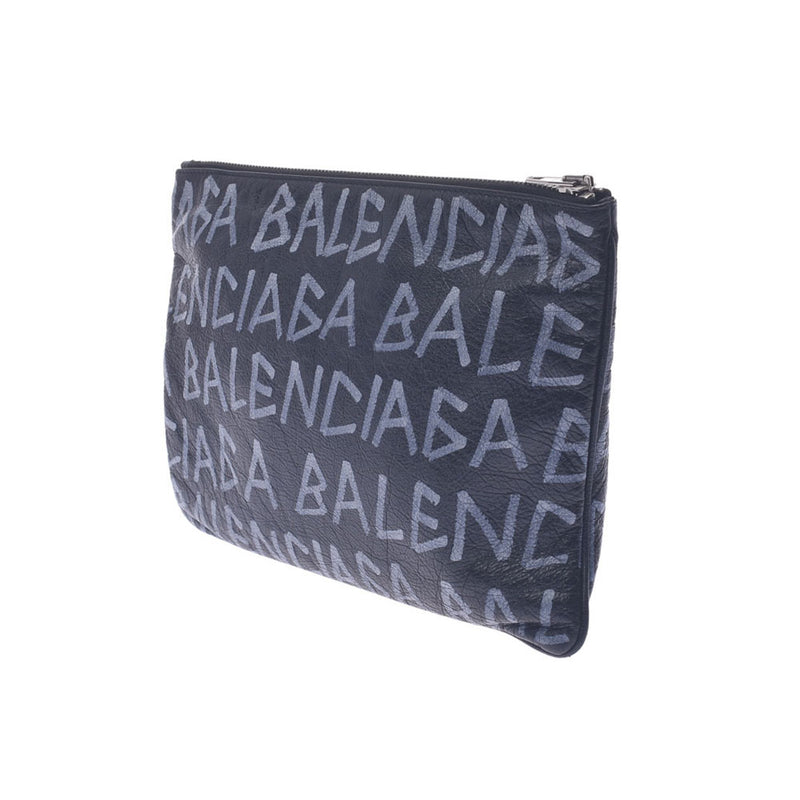 BALENCIAGA バレンシアガ クラッチバッグ 黒 レザー - ブランド別
