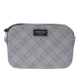 Jimmy Choo Jimmy Choo Stars Check Pattern Silver / Black Silver Fixtures Women's Curf Shoulder Bags A-rank used Silgrin