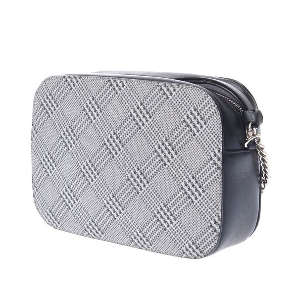 Jimmy Choo Jimmy Choo Stars Check Pattern Silver / Black Silver Fixtures Women's Curf Shoulder Bags A-rank used Silgrin