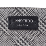 Jimmy Choo Jimmy Choo Stars Check Pattern Silver / Black Silver Fixtures Women's Curf Shoulder Bags A-rank used Silgrin