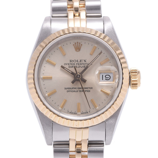 ROLEX ロレックス デイトジャスト 69173 レディース YG/SS 腕時計 自動巻き シャンパン文字盤 ABランク 中古 銀蔵