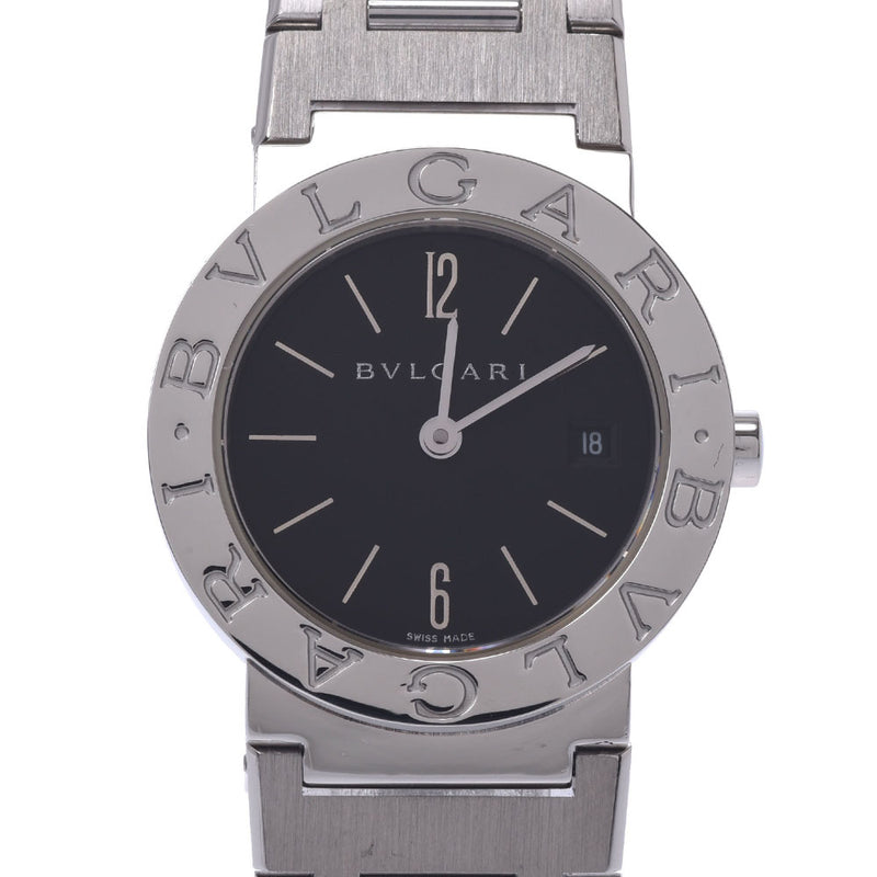 美品] Bvlgari Watch SS Silver Blackファッション小物