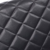 Chanel Chanel Matrasse Black Silver Bracket Ladies Lambskin Long Wallet AB Rank Used Silgrin