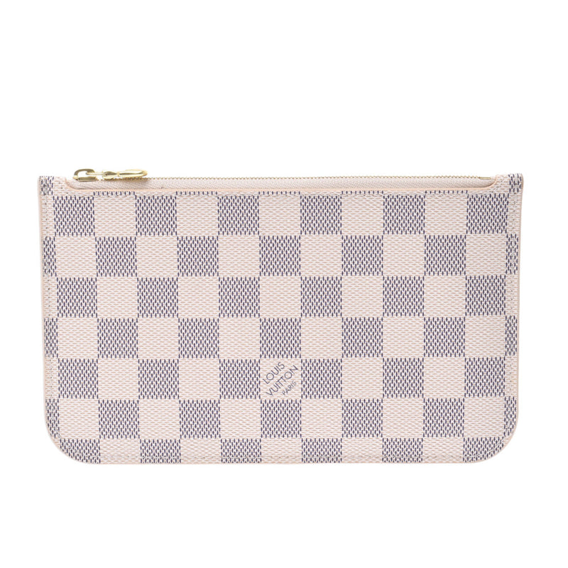 LOUIS VUITTON Louis Vuitton Damier air Zul nevert PM White N41362 women's handbag a rank used silver