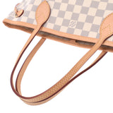 LOUIS VUITTON Louis Vuitton Damier air Zul nevert PM White N41362 women's handbag a rank used silver