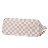 LOUIS VUITTON Louis Vuitton Damier air Zul nevert PM White N41362 women's handbag a rank used silver