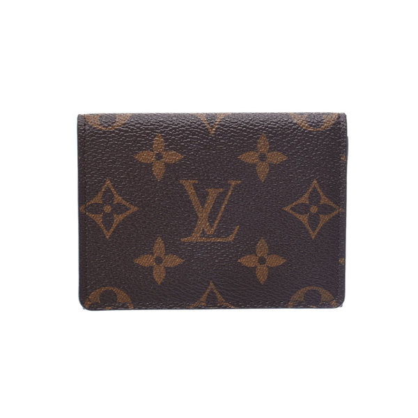 Louis Vuitton Louis Vuitton Monogram Anvelop Cult de Visit Baun M63801 Unisex Monogram Canvas Card Case A-Rank Used Silgrin