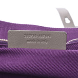 Saint Laurent Sun Laurent Muse Tu 2way包灰色/紫色283761女式皮革/帆布手袋AB排名使用水池