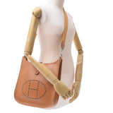 Hermes Hermes Evelin PM天然银色支架□D处理（2000年左右）女式vash单肩包ab排名使用Silgrin