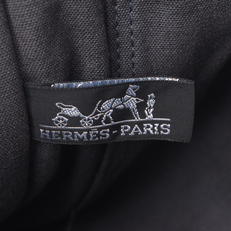 HERMES エルメス フールトゥ MM 銀座限定 グレー ユニセックス キャンバス トートバッグ Bランク 中古 銀蔵