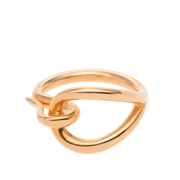 Hermes Hermes Gold Unisex GP Scarf Ring A-ranked Silgrin