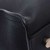 Saint Laurent Sun Laurent Baby Cabbus 2way Black Gold Bracket Women's Curf Handbags AB Rank Used Silgrin