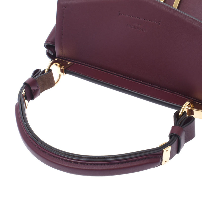 GIVENCHY Givenchy Mistic Small 2way Bag Bordeaux Women's Curf Handbags A Rank Used Silgrin