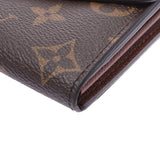 Louis Vuitton Louis Vuitton Monogrolfoille Sarah Brown M60531 UniSEX Monogram Canvas Long Wallet A-Rank使用的水池