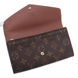 Louis Vuitton Louis Vuitton Monogrolfoille Sarah Brown M60531 UniSEX Monogram Canvas Long Wallet A-Rank使用的水池