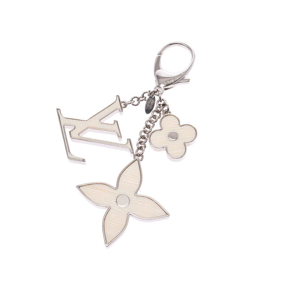 ルイヴィトン M65085 ビジューサック チャーム ホワイト イヴォワール ルイヴィトンビジューサック フルール ドゥ エピ バッグチャーム